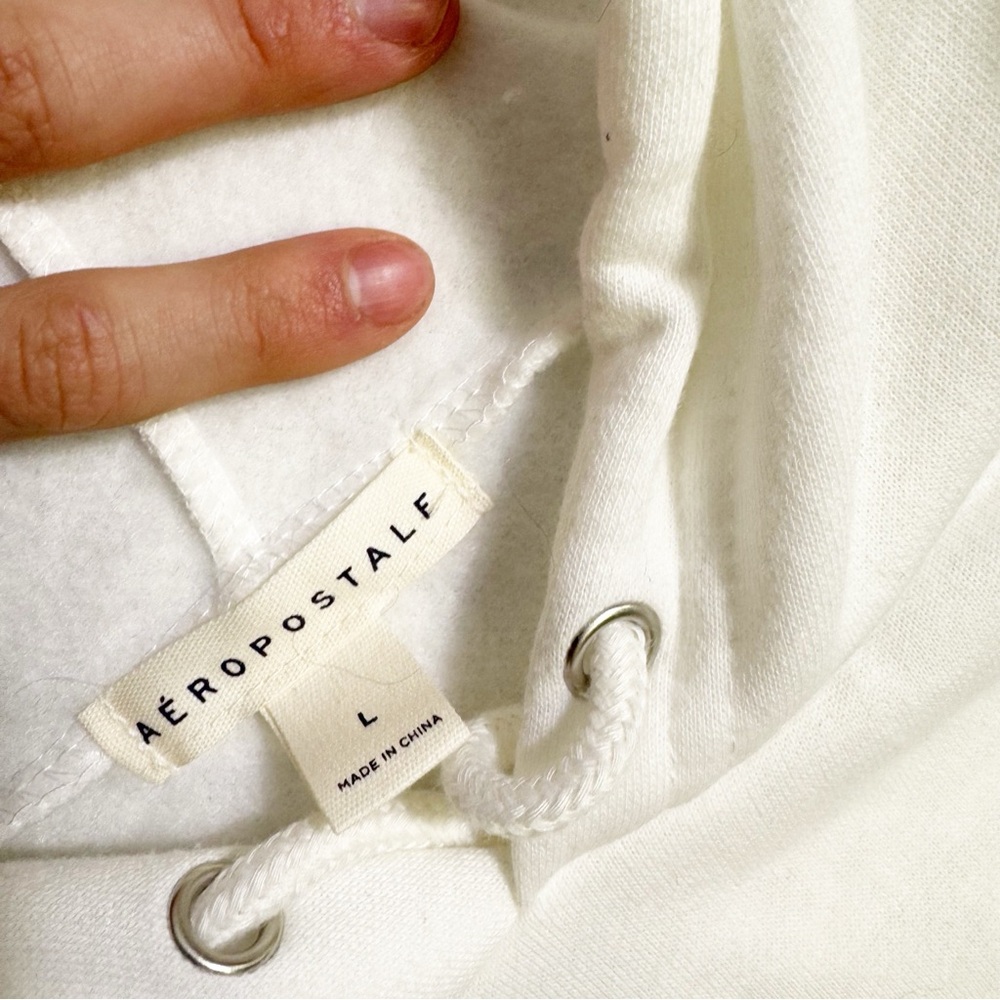 Aeropostale Pink Bow Oversized Pullover Hoodie size‎ L - Picture 3 of 7